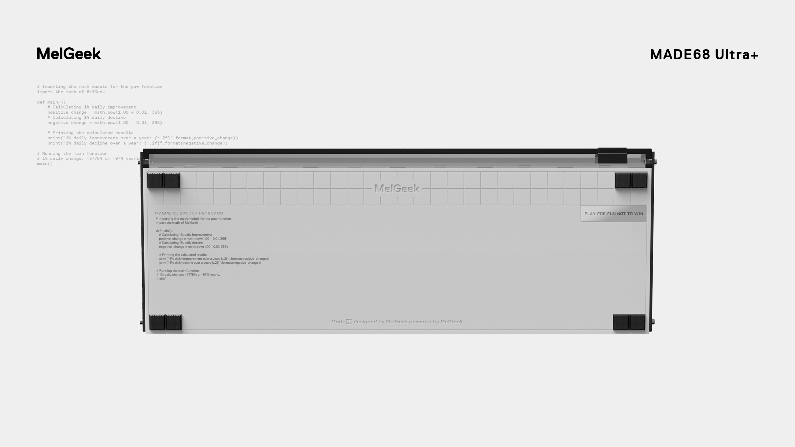 MelGeek | MADE68ultra+ 磁軸鍵盤