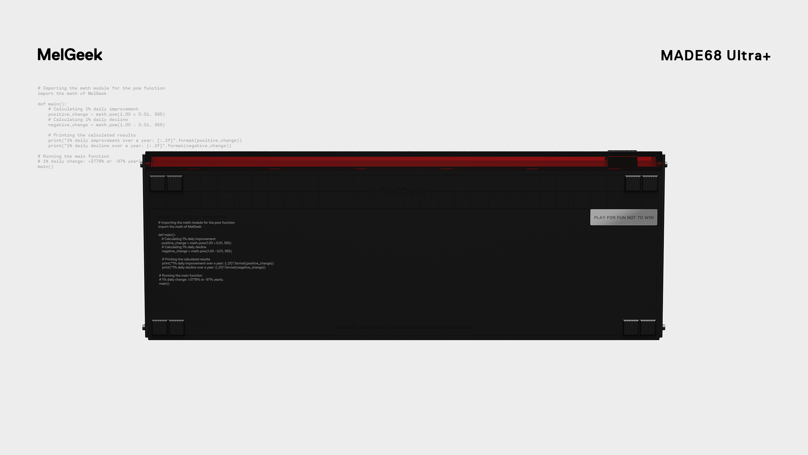 MelGeek | MADE68ultra+ 磁軸鍵盤